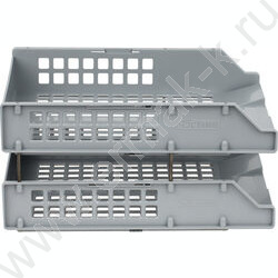Лоток горизонтальный сетчатый серый /уп.2шт на мет.стержнях | Фото 2