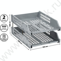 Лоток горизонтальный сетчатый серый /уп.2шт на мет.стержнях | Фото 6