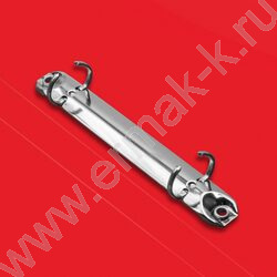 Папка 2 кольца 27мм красная 0,7мм карман внутренний и торцевой | Фото 2