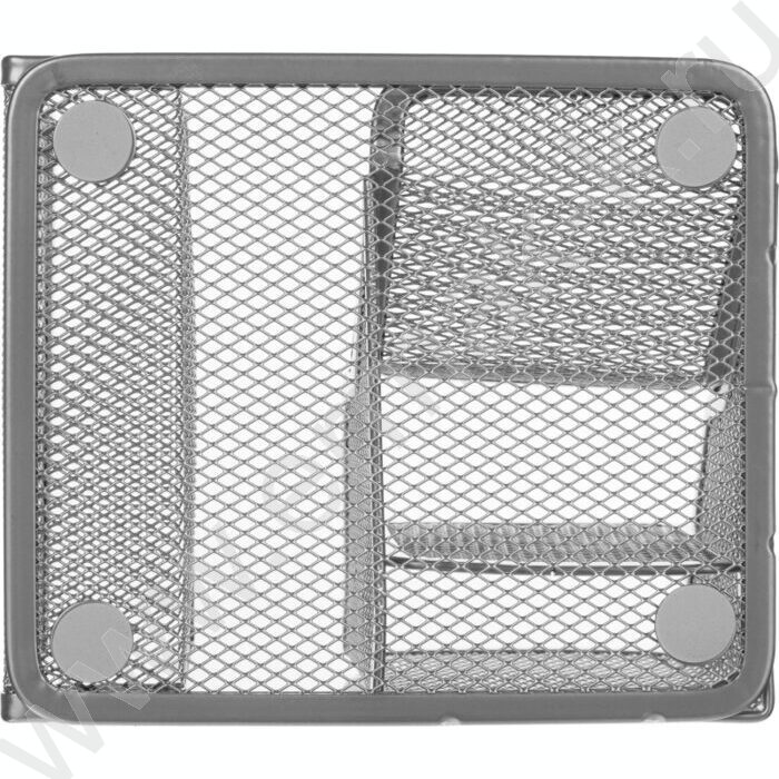 Подставка д/каранд. и ручек сетчатый (метал) серебро 4секции 145*130*128 | Фото 4