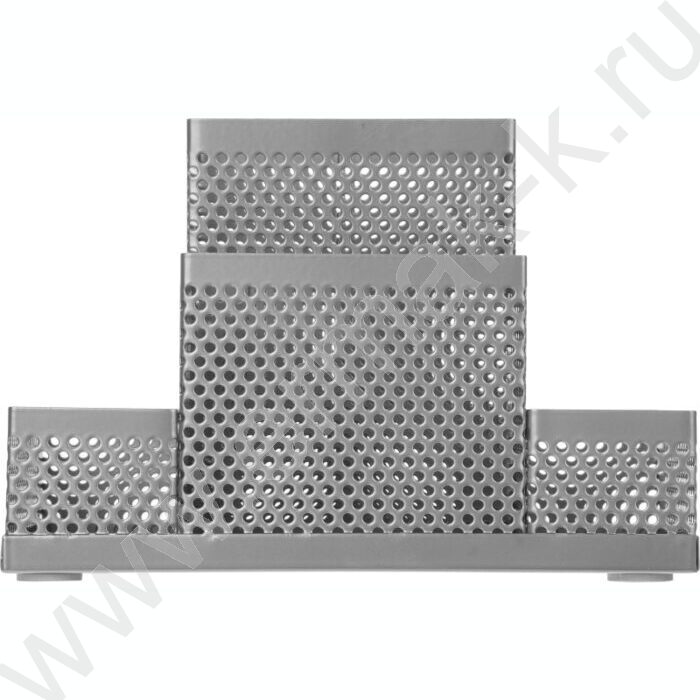 Подставка д/каранд. и ручек сетчатый (метал) серебро 4секции 160*110*80 | Фото 2