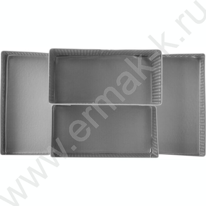 Подставка д/каранд. и ручек сетчатый (метал) серебро 4секции 160*110*80 | Фото 3