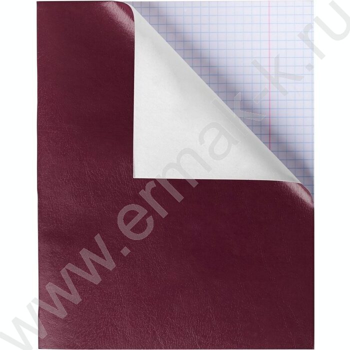 Тетрадь  48л клетка "Бум/винил" бордо | Фото 1