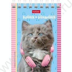 Блокнот  40л А7 спираль "Котята" | Фото 4