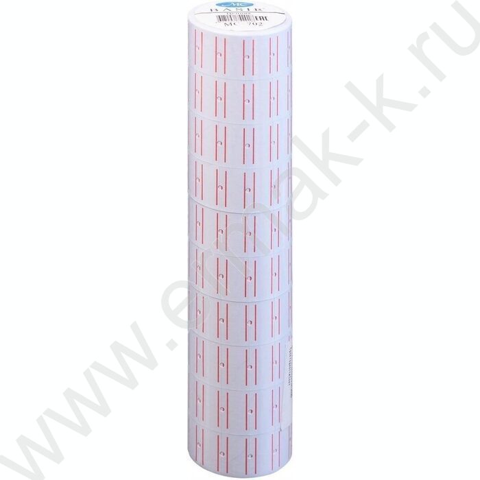 Ценник 21*12 по 350 этикеток белый с красной разметкой | Фото 3