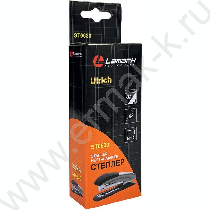 Степлер №10  12л метал Ulrich синий /встроен антистеплер/ | Фото 2
