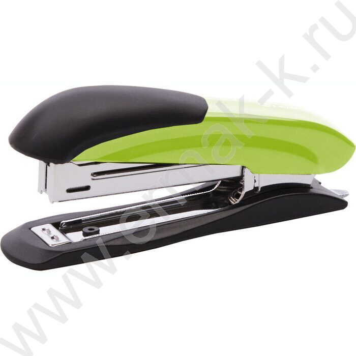 Степлер №10  12л метал Ulrich светло-зеленый /встроен антистеплер/ | Фото 1