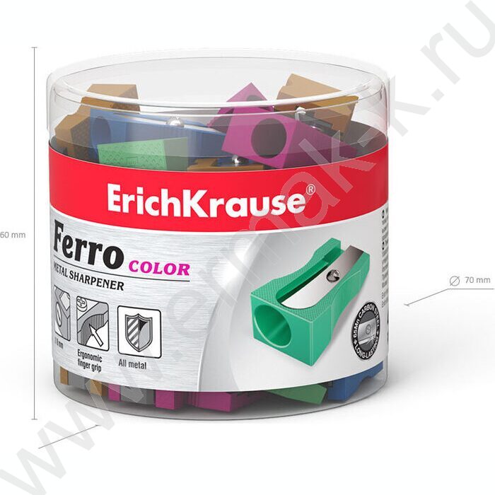 Точилка 1отв. метал Ferro Color /ассорти | Фото 6
