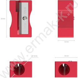 Точилка 1отв. пластик Unity ассорти | Фото 5