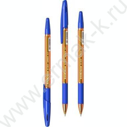 Ручка шар R-301 Stick&Grip Amber 0,7мм, синяя с резин.держателем | Фото 1