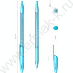 Ручка шар R-301 Stick&Grip Spring 0,7мм синяя с резин.держателем | Фото 5