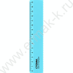 Линейка пл 15см с волнистым краем /прозрачная, неоновые цвета, ассорти | Фото 4