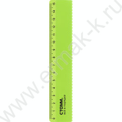 Линейка пл 15см с волнистым краем /прозрачная, неоновые цвета, ассорти | Фото 5