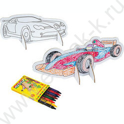 Набор д/творчества Раскрась фигурку "Спортивные машины" | Фото 2