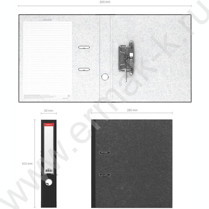 Файл 50мм мраморный разборный с карманом черный | Фото 4