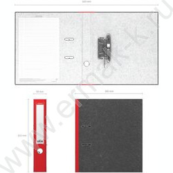 Файл 50мм мраморный разборный с карманом красный | Фото 4