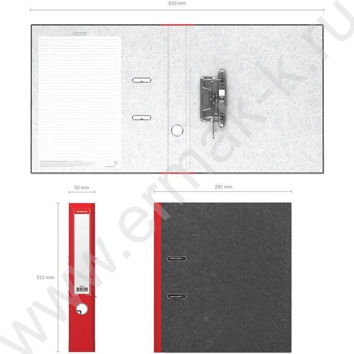 Файл 50мм мраморный разборный с карманом красный | Фото 4