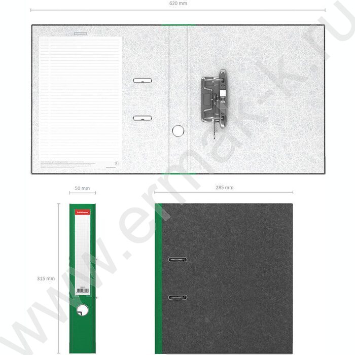 Файл 50мм мраморный разборный с карманом зеленый | Фото 4