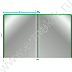 Папка  40 файлов зеленый 0,65мм карман торцевой с бумажной вставкой | Фото 4