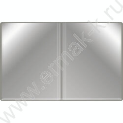 Папка  40 файлов серая 0,65мм карман торцевой с бумажной вставкой | Фото 3