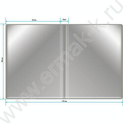 Папка  40 файлов серая 0,65мм карман торцевой с бумажной вставкой | Фото 4