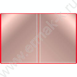 Папка  20 файлов красная 0,6мм карман торцевой с бумажной вставкой | Фото 3