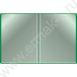 Папка  20 файлов зеленая 0,6мм карман торцевой с бумажной вставкой | Фото 3