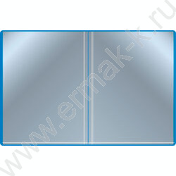 Папка  20 файлов синяя 0,6мм карман торцевой с бумажной вставкой | Фото 3