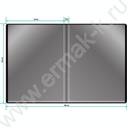 Папка  20 файлов черная 0,6мм карман торцевой с бумажной вставкой | Фото 4