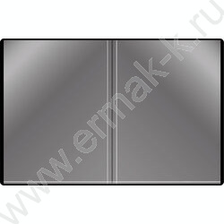 Папка  10 файлов черная 0,6мм карман торцевой с бумажной вставкой | Фото 3