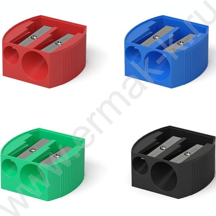 Точилка 2отв. пластик MULTI ассорти | Фото 1