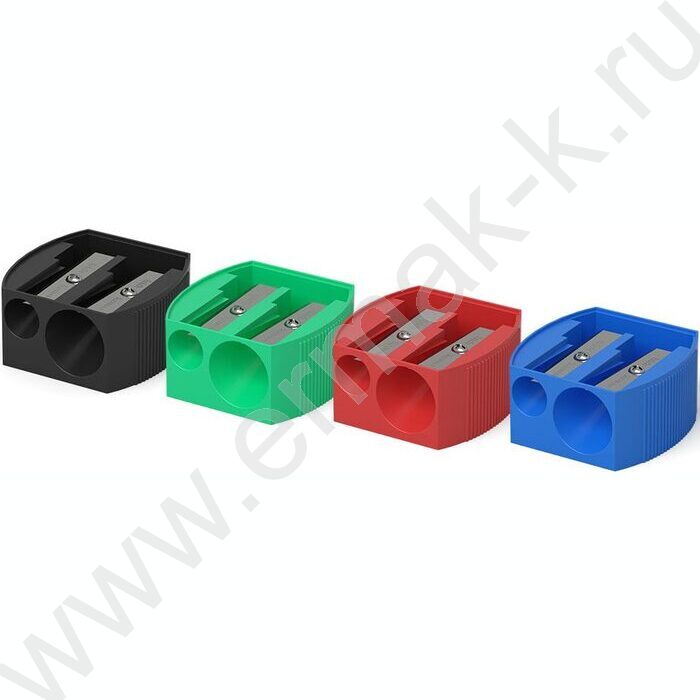 Точилка 2отв. пластик MULTI ассорти | Фото 2