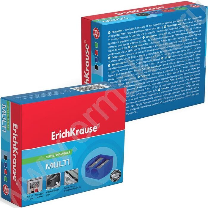 Точилка 2отв. пластик MULTI ассорти | Фото 4