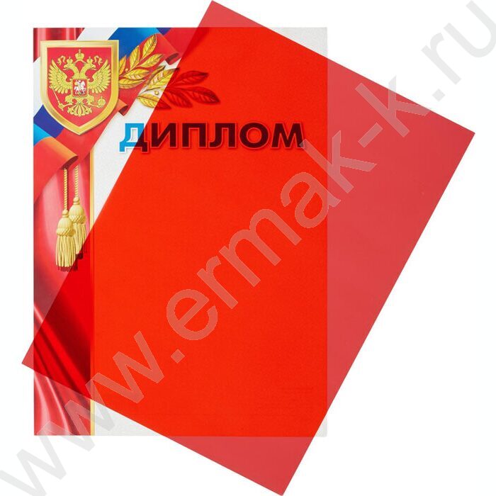 Обложка А4 PMO полипропилен 200мкм прозрачные красные /100шт | Фото 3