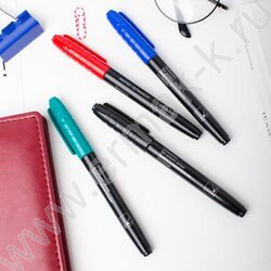 Маркер перм. /зеленый/ 1,5-3мм круг | Фото 5