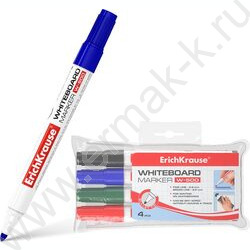 Маркер д/маркерных досок /набор  4цв/ 2,5мм круг W-500 | Фото 2