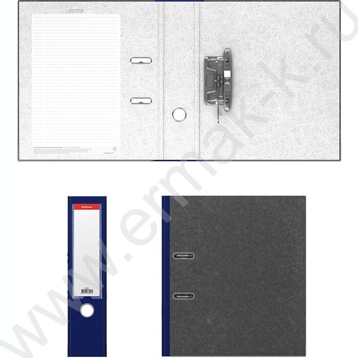 Файл 70мм мраморный разборный с карманом синий | Фото 2