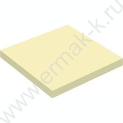 Бумага д/записей  76*76мм /100л, 62г/м², жёлтая с липким краем | Фото 1