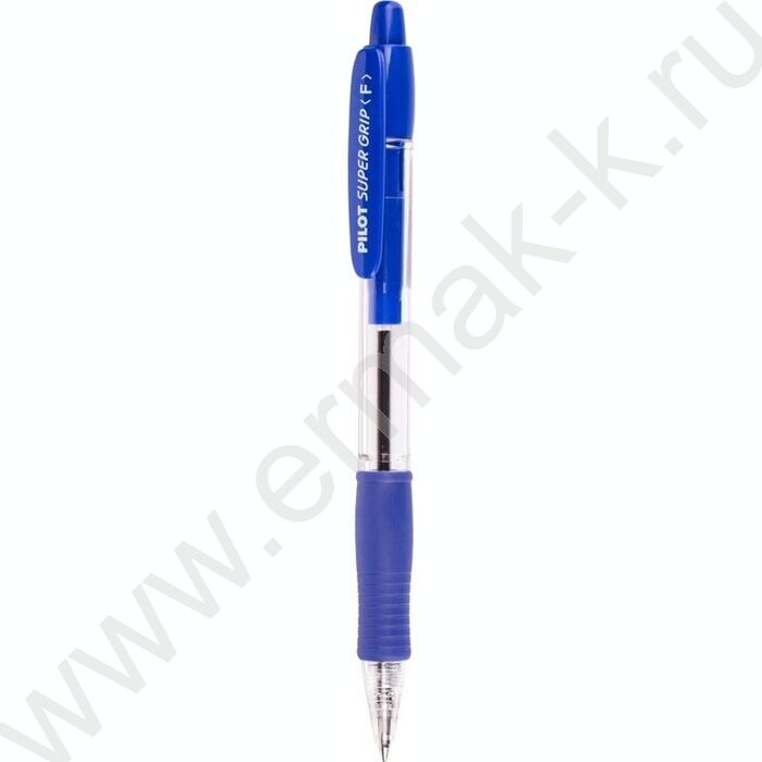 Ручка шар авт 0,7мм Pilot super grip синяя/синий резин.грип | Фото 1