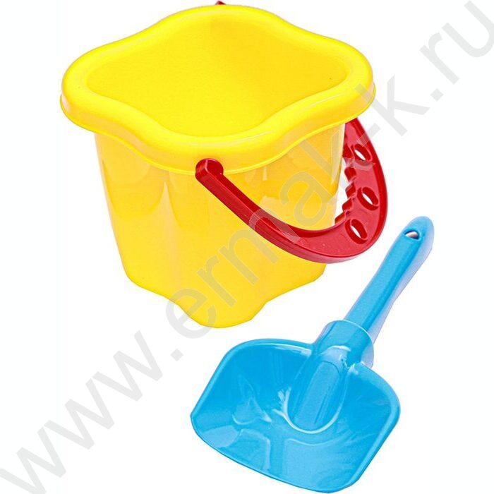 Песочный набор № 1-ведро 0,8л + лопатка 22см | Фото 1