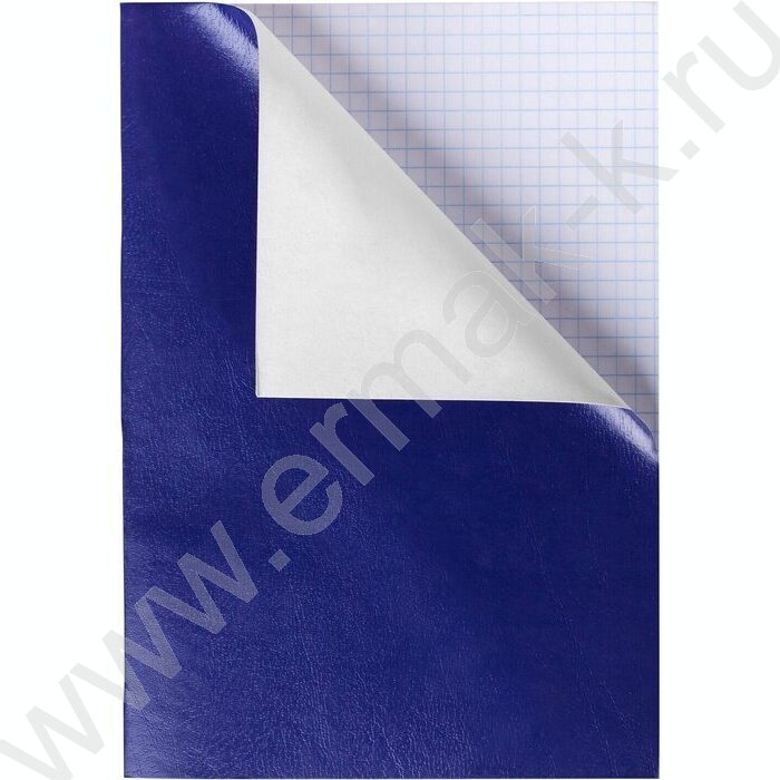 Тетрадь  96л А4 клетка "Бум/винил" синий | Фото 1