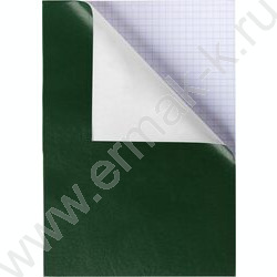 Тетрадь  96л А4 клетка "Бум/винил" зеленый (блок эконом) | Фото 1