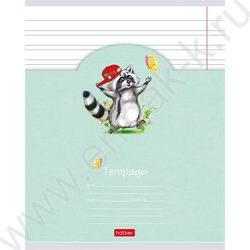 Тетрадь  12л линейка узкая "Лохматики" 5видов | Фото 3