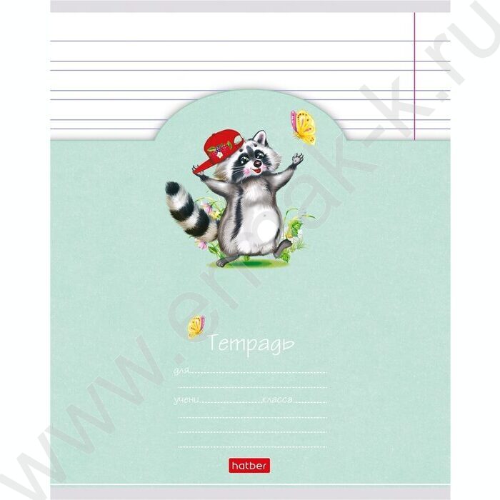 Тетрадь  12л линейка узкая "Лохматики" 5видов | Фото 3