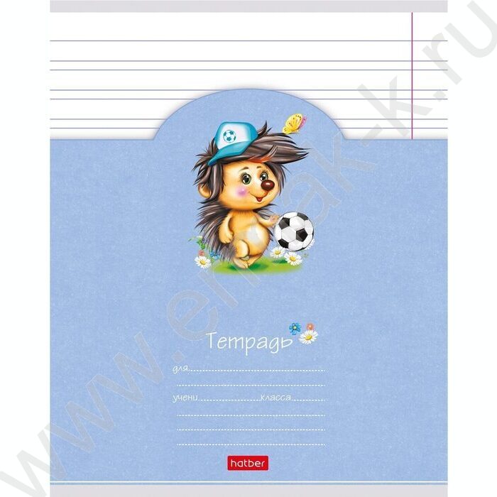 Тетрадь  12л линейка узкая "Лохматики" 5видов | Фото 4
