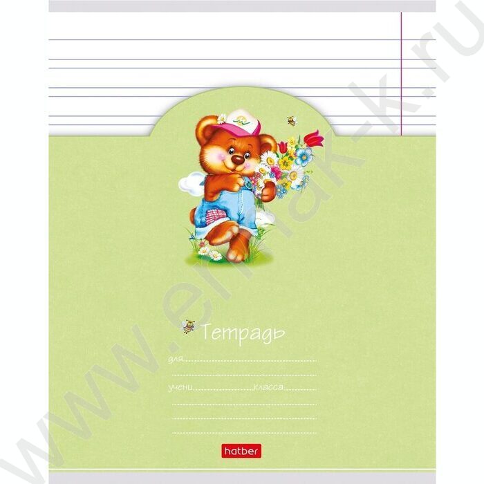 Тетрадь  12л линейка узкая "Лохматики" 5видов | Фото 5