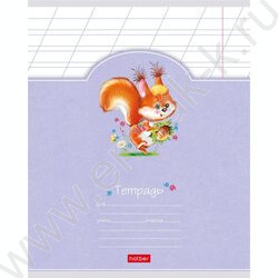 Тетрадь  12л линейка косая "Лохматики" 5видов | Фото 1