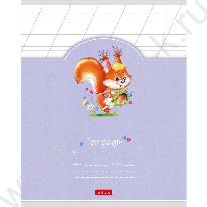 Тетрадь  12л линейка косая "Лохматики" 5видов | Фото 1