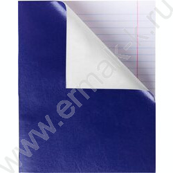 Тетрадь  48л линейка "Бум/винил" синий | Фото 1