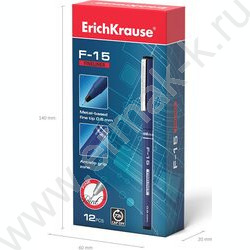 Ручка кап. F-15 черная 0,6мм | Фото 5